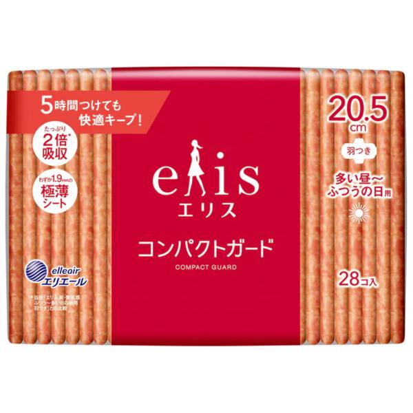 エリス コンパクトガード 多い昼-ふつうの日用 羽つき 20.5cm 28コ入 12月24日までの特...