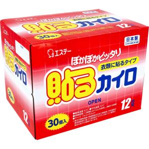 エステー 衣類に貼るカイロ レギュラーサイズ 30枚入×8個セット