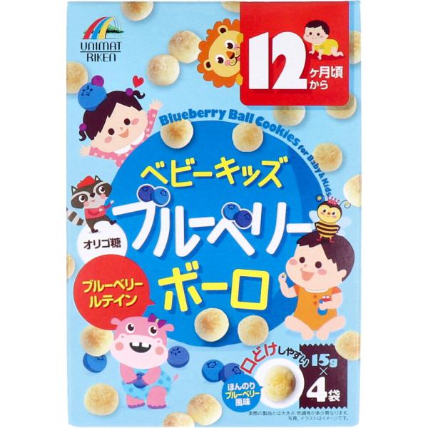 ※ベビーキッズ ブルーベリーボーロ 15g×4袋入 7月25日までの特価