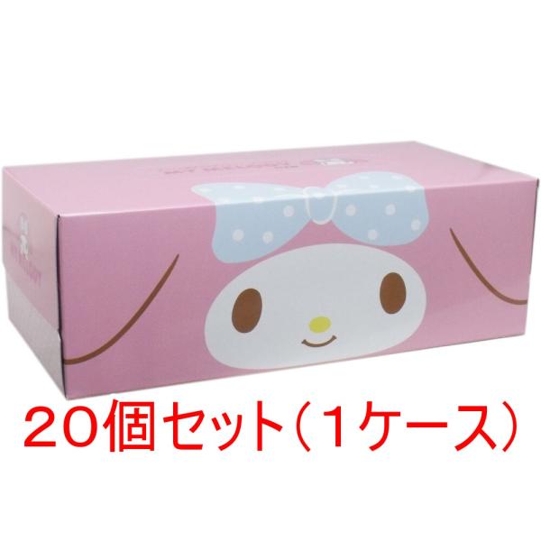 マイメロディ キュートなピンクティシュ 150組（300枚）×20個セット ケース販売