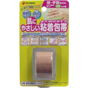 ニチバン 肌にやさしい粘着包帯 よくのびタイプ 指・手首などに ２５ｍｍＸ３ｍ｜金太郎SHOP