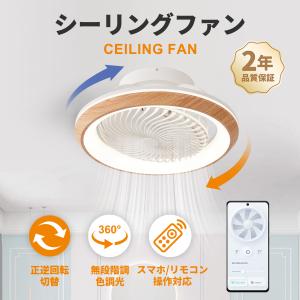 シーリングファン 首振り機能付き サーキュレーターライト led シーリングファンライト 正逆回転 スイング 50cm リモコン操作 小型 空気循環 10畳 12畳 おしゃれ