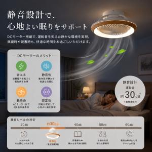 シーリングファン 首振り機能付き サーキュレー...の詳細画像4