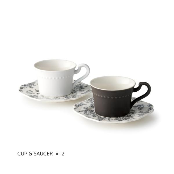 ペア コーヒーセット 碗皿 カップ＆ソーサー おしゃれ プレゼント ルティーネ