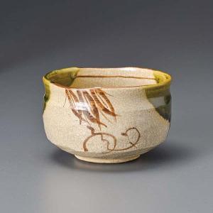 茶道具 抹茶茶碗 織部焼 佐々木晨二作 瑞光窯 鉄絵柄 2種類より選択