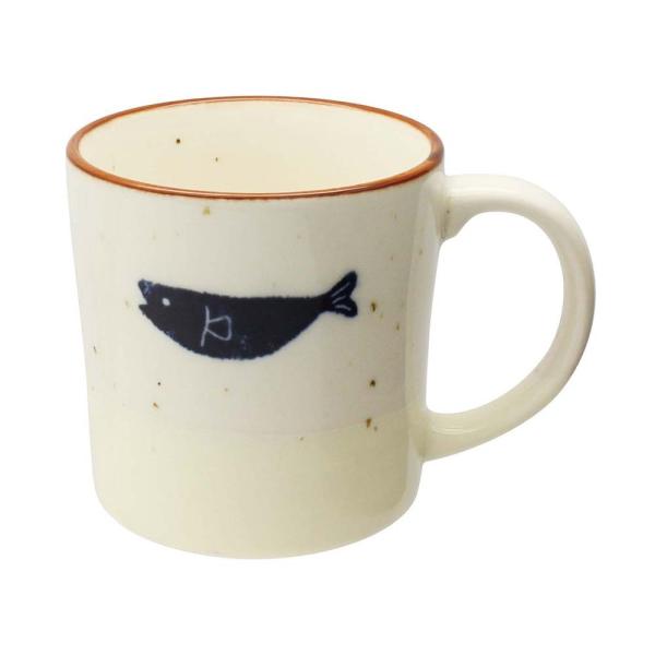 マグカップ コーヒーカップ ひより マグ さかな 手作り 食器 おしゃれ 美濃焼 日本製