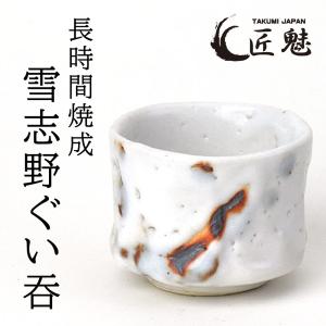 匠魅 長時間焼成 食器 おしゃれ 雪志野 ぐい呑み