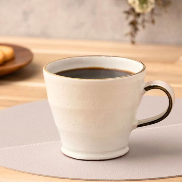 美濃焼 姫粉引 錆巻マット マグカップ 日本製 カフェ 和カフェ