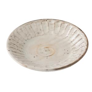 陶器 粉引 削ぎ目 小皿 プレート 陶器 美濃焼 日本製 食器
