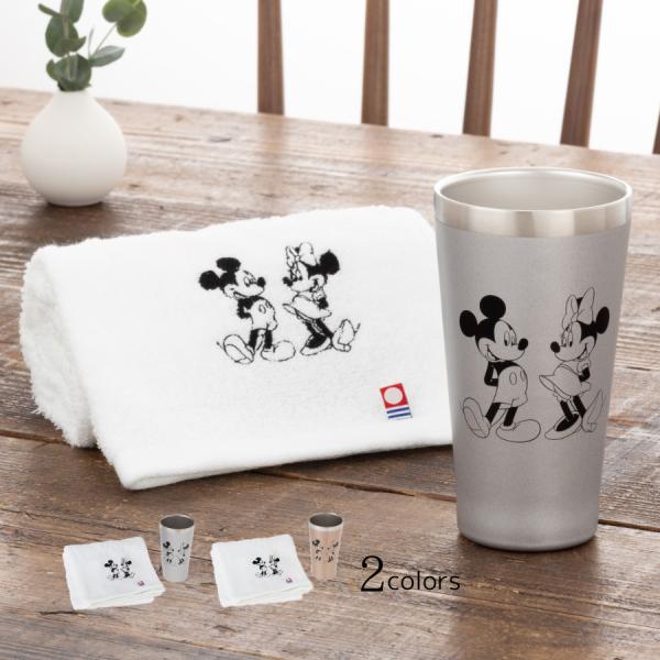 ディズニー ミッキー ミニー タンブラー タオル 真空断熱 保温 保冷 340ml 今治タオル シル...