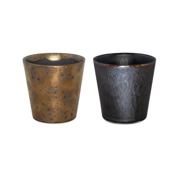 カップ 焼酎カップ 酒器 ペア プレゼント ギフト 金銀彩 益見窯 06741