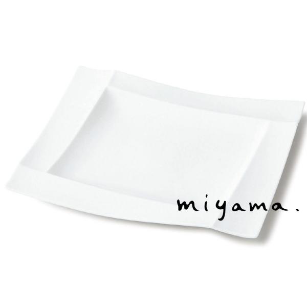 プレート 皿 食器 おしゃれ レクタン 30cm 優しい曲線 白磁 イゾラ