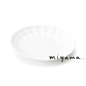 中皿 食器 おしゃれ 皿 食器 おしゃれ 輪花 すずね 白磁の商品画像