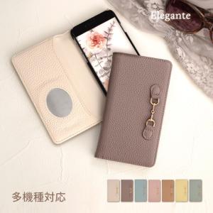 公式 Elegante スマホケース 手帳型 本革 AQUOS sense4 plus Xperia 1v 1iv ケース oppo A3 Xiaomi 12 12T pro posh ケース JG