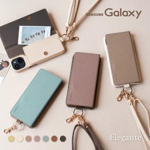 Elegante multi スマホショルダー Galaxy a54 5g ケース スマホケース ショルダー ギャラクシーa54 ケース ショルダー ストラップ 携帯ケース YH