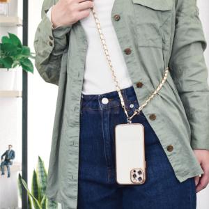 スマホショルダー ストラップ レザーチェーン ...の詳細画像3