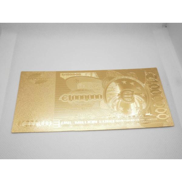 金ピカピカゴールド100万ユーロ紙幣！金運アップ 開運 お札 24K 風水 幸運 金箔 純金 縁起物...