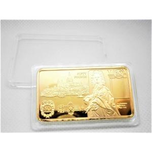 1981-1994英国イギリス旧紙幣50ポンドインゴット！24K 金の延べ棒 金塊 新品 ゴールドバー プレート 40g 純金 GOLD クリストファー レン