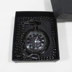 アンティーク 懐中時計 レトロ ブラック クローム