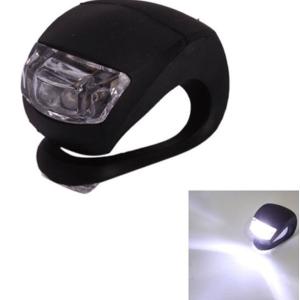 2個セット前照灯自転車シリコン簡易装着2LED...の詳細画像3