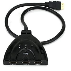 HDMI切替器/セレクター 3HDMI to HDMI（メス→オス） 3D対応 V1.4（ 3入力 ...