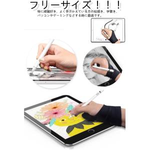 二本指 グローブ 2枚入り 防汚 通気 液晶ペ...の詳細画像5