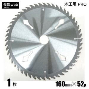 木工用チップソー 外径160mm 刃数52P アウトレット (1枚) 縦横兼用 一般木材用 合板用 電気丸ノコ用 充電式丸ノコ用 丸鋸 替刃