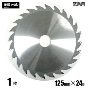 窯業用チップソー 外径125mm 刃数24P アウトレット (1枚) 防じん丸ノコ用 電気丸ノコ用 充電式丸ノコ用 ヨウ業 丸鋸 替刃