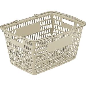 三甲 サンコー サンショップカーゴ 27L 把手付き Aグレー 買い物かご 店舗用品