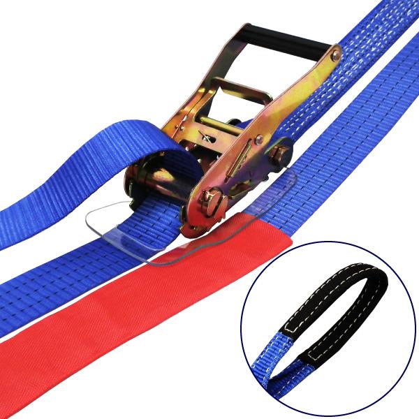 フリーク 75157 FREAK ラッシングベルト青 アイ1.5ton 幅50mm×長さ1+3m 荷...