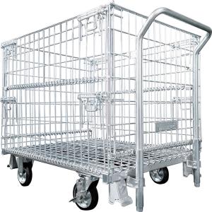 新品 メッシュパレット 800×1000×510 網カゴ 網パレット 鉄