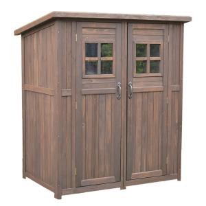 住まいスタイル カントリー小屋(大サイズ) DNS-0177DBR 物置 倉庫 収納庫 天然木 木製 庭 物入れ おしゃれ 大型 北欧 ナチュラル ガーデニング キャンプ