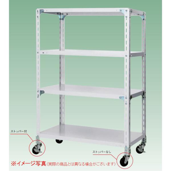 サカエ 軽量キャスターラック NWR型 (ゴムアングルキャスター) NWR-7324 間口1200×...