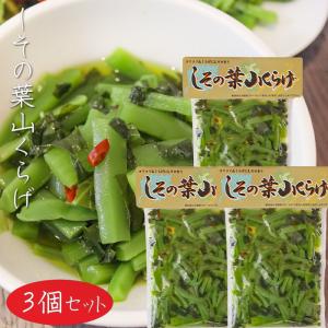 【送料無料】しその葉山くらげ 220g×3個 山菜 山クラゲ ご飯のお供 和風惣菜 季折｜kiori-store