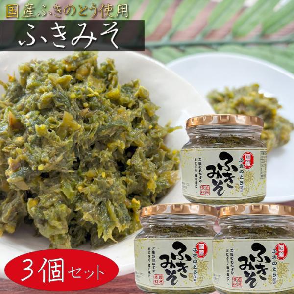 【送料無料】国産ふきのとう使用！ふきみそ 200g×3個 ご飯のお供 フキ味噌 おにぎり お弁当 和...