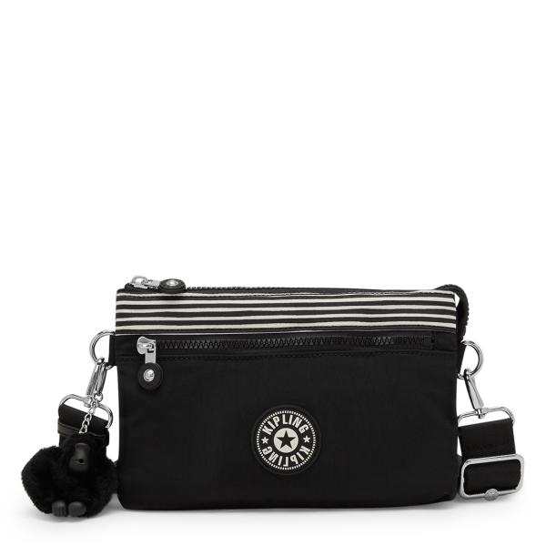 キプリング 公式 ショルダーバッグ RIRI ZIP(Stripe Black Bl) リリジップ(...