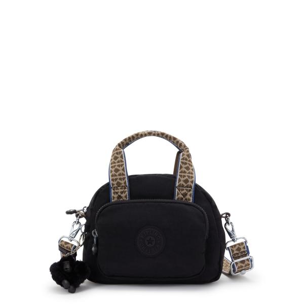 キプリング 公式 ハンドバッグ DEFEA MINI(Noir KWeb Khaki) デフィアミニ...