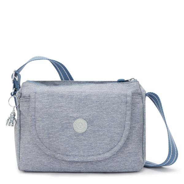 キプリング 公式 ショルダーバッグ KARLI(Denim Steel Blu) カーリ(デニムステ...