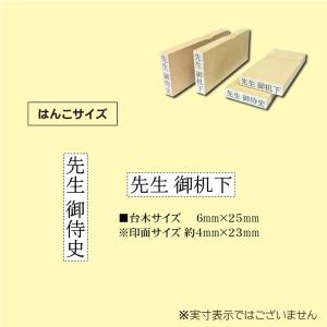 医療系ゴム印 紹介状脇付 先生御侍史 御机下 ...の詳細画像3