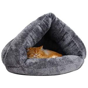 猫 ベッド ペット用寝袋 ドーム型 猫ハウス 犬 寝袋