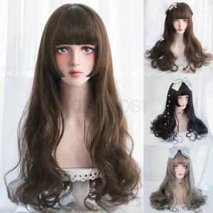 人気 ウィッグ 自然 ロング フルウィッグ コスプレ姫カットウイッグ