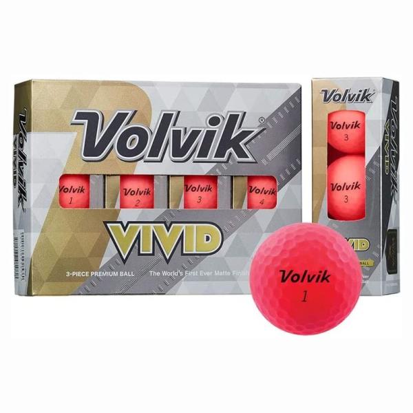 ボルビック 2022年 Volvik ゴルフボール VIVID 22 ピンク 1ダース(12個入)