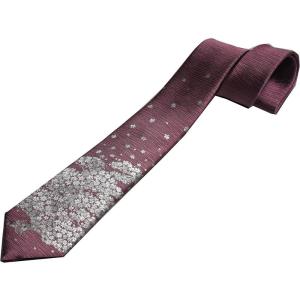 0-STYLE.cravat ネクタイ 京都 西陣織 日本製 さくら 桜 sakura シルク100% 高級 ビジネス 和柄 くすみピンク｜kirakira-cyura-shop2