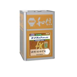 和信ペイント ガードラックラテックス プロ仕様の水性屋外木部用塗料 鮮明な発色・高耐候性 ハニーメープル 14kg｜kirakira-cyura-shop2