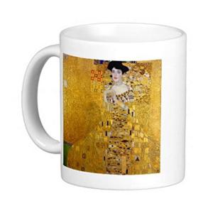 グスタフ・クリムトの『 アデーレ・ブロッホ＝バウアーの肖像 I 』のマグカップ：フォトマグ（世界の名画シリーズ）