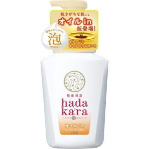 hadakaraボディソープ 泡で出てくるオイルインタイプ ローズガーデンの香り 本体 530ml × 6個セット｜kirakira-cyura-shop2