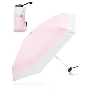 KIZAWA 日傘 UVカット 100 遮光 折りたたみ 遮光率100% ミニ傘 完全遮光 折りたたみ日傘 軽量 コンパクト 日傘兼用雨傘