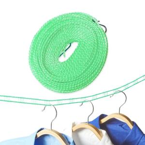 SunSlow 洗濯ロープ 旅行 洗濯物干し ロープ 3m/5m/8m/10m ハンガーが掛けやすい 物干しロープ 洗濯紐 梅雨 部屋干し｜kirakira-cyura-shop2
