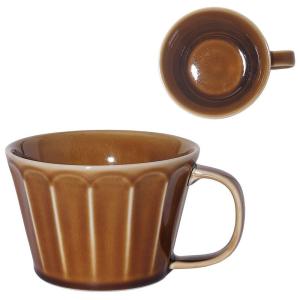 みのる陶器 美濃焼 MEBOLE(メボレ) スープカップ キャラメル｜kirakira-cyura-shop2