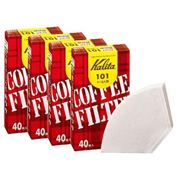 カリタ コーヒーフィルター 101濾紙 ホワイト 40枚 4個セット